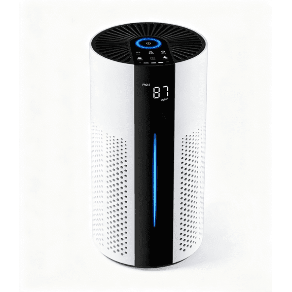 Air Purifiers for Home Large Room Cover 1800 sq ft with Air Quality Monitor 20dB Sleep Mode,Air Cleaner for Pet Dander, Odor, Dust, Smoke, White