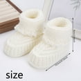 thumbnail image 3 of Soft Knit Baby Booties Comfortable First Walkers Warm & Soft Baby Booties Warm Toddler Booties for Newborns & Toddler, 3 of 9