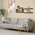 thumbnail image 6 of Sorbus Floating Shelves for Wall Set of 3 - Bathroom Shelves for Wall Storage, Over Toilet, Bedroom, Farmhouse, Wall Decor - 2 Floating Shelves with Invisible Brackets & 1 Rectangular Box, 6 of 7