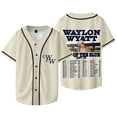 thumbnail image 1 of Waylon Wyatt Out Of The Blue Tour Veste de Baseball Tee Unisexe Col en V Manches Courtes T-Shirts, 1 of 5