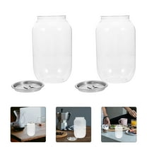 GOOHOCHY 5PCS Plastic Juice Bottles with Caps Empty Plastic Bottles Clear Drink Containers with Lids for Juicing Drinking and Other Beverages