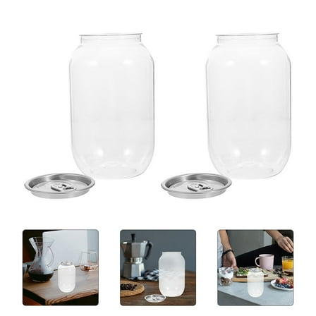 GOOHOCHY 5PCS Plastic Juice Bottles with Caps Empty Plastic Bottles Clear Drink Containers with Lids for Juicing Drinking and Other Beverages