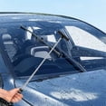 thumbnail image 1 of 1PC Wiper Mini Car Rearview Wiper Water Cleaner With Telescopic Long Handle Portable Cleaning Tool For Shower Doors Car Window Glass Car Accessories () Black, 1 of 5