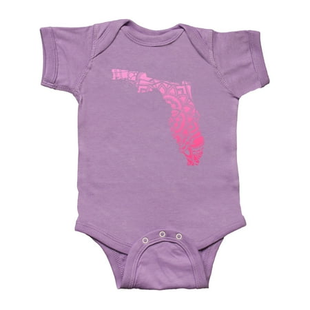 

Inktastic Florida Silhouette Mandala Gift Baby Boy or Baby Girl Bodysuit