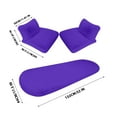 thumbnail image 5 of HOARBOEG 5 Sets Car Front Seat Cushion Soft Warm Faux Rabbit Winter Auto Seat Cover Plush Vehicle Seat Protector Pad With Non-Slip Backing Car Accessories, 5 of 5