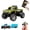 Green, variant on Mini RC Monster Truck, Remote Control Car, 1:64 Scale Monster Truck with Lights, 2.4GHz Rc Monster Truck, Rechargeable Remote Control Semi Truck with Trailer, Speed/Steering Adjustable