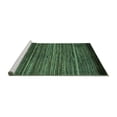 thumbnail image 2 of Ahgly Company Machine Washable Indoor Round Oriental Turquoise Blue Modern Area Rugs, 7' Round, 2 of 4