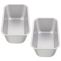 MLINS 2 Pcs Rectangular Cake Toast And Loaf Pan Easy To Clean Even Heat Distribution For Baking Bread Cakes And Pastries Dishwasher Safe