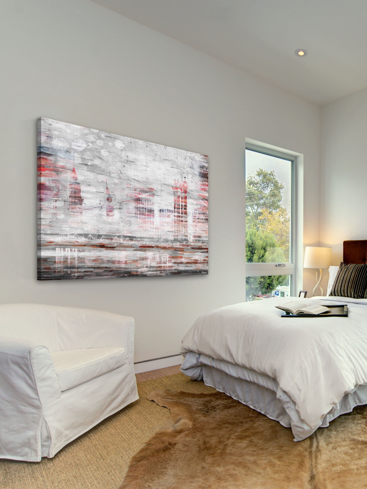 Parvez Taj "NYC in Red" Print on Canvas