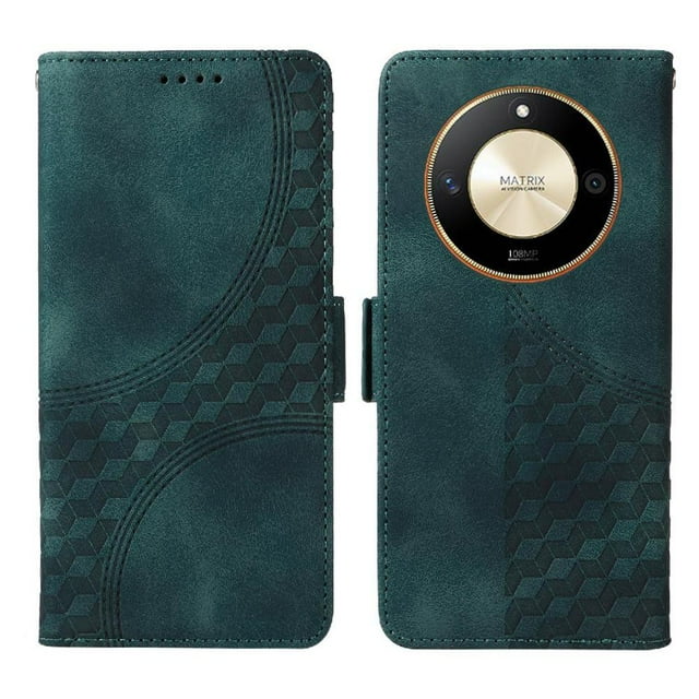 Funda GANGXUN para Honor Magic 6 Lite con diseño acolchado elegante, cuero PU, protección total y ajuste preciso