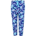 thumbnail image 3 of Elegant Emily  Blue Floral Capri Sleep Set (Women), 3 of 4