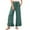 Green, variant on XUNKUSGA Wide Leg Pants Woman Solid Color Elastic Waist Jeans for Women with Pockets Loose Casual Ruffle Pleated Cotton Long Pants