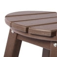 thumbnail image 6 of Costaelm Paradise 24" HDPE Round Outdoor Patio Counter Height Bar Stool, Dark Brown, 6 of 8