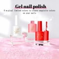 thumbnail image 4 of VOKY 6PCS Gel Nail Polish Set, Soak Off UV/LED Nail Gel Kit, Classic Nude Red Pink White Yellow Colors, 7ml/Bottle, Long Lasting 2-3 Weeks, Salon-Quality Manicure for Home DIY, 4 of 6