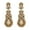 Golden, variant on Grofry 1 Pair Retro Shining Rhinestones Inlaid Drop Earrings Sparkling Chandelier Wedding Bridal Long Dangle Earrings Jewelry Gift