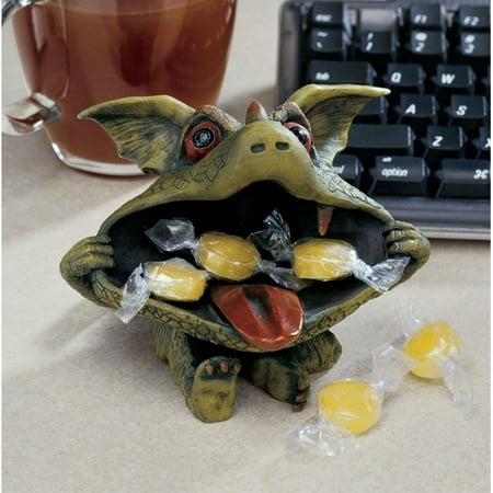 Silver Gothic Dragon - Design Toscano Desktop Gothic Goblins: Dieter the Dragon