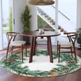thumbnail image 3 of Round Rugs 6Ft, Green Botanical Round Area Rug Washable Indoor Throw Carpet, Pine Cones Needles Farmhouse Soft Non Slip Circle Rug for Office Cabinet Home Decor Aesthetic, 3 of 8