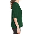 thumbnail image 4 of Acelitt Womens Casual Puff Short Sleeve Crewneck T-Shirt Loose Casual Tee Tops Plain Tee, 4 of 6