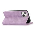 thumbnail image 6 of Allytech Magnetic Case for iPhone 15, [3 Card Slots] [1 Cash Slots] Slim PU Leather Shockproof Camera Lens Protection Kickstand Magnetic Closure Luxury Case for Women Men - Purple, 6 of 7