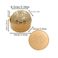 thumbnail image 2 of Glitter Dumpling Squishy Steamed Bun Stress Relief Toy, Soft Squeeze Fidget Toys with Smiling Face Design 3.94 Inches Hand Exercise, 2 of 5