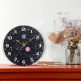 thumbnail image 6 of Dreamtimes Galaxy Space Wall Clock, 10 Inch Silent Non Ticking Round Clock Oil Painting Clock Easy to Read Clock for Living Room Bedroom Bathroom Home Decor, 6 of 7