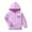 Purple, variant on CYRBOKO Girls' Jeckets, Casual Lightweight Long Sleeve Stretchy Outerwear with Zipper Pink Size 5 T