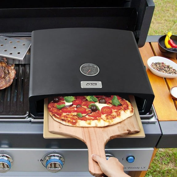 Skypatio Portable Stainless Steel Pizza Oven with Built-in Thermometer