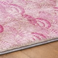 thumbnail image 5 of Addison Rugs Dream Shag Premium Machine Washable Transitional Shells Pink Rectangle Rug, 5' x 7'6", 5 of 8