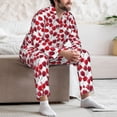 thumbnail image 7 of Picia Tulips Flowers Pattern Men’s Long-Sleeve Sleepwear Set - Soft 2-Piece Loungewear with Pockets, Comfy PJs for Relaxing Nights-XX-Large, 7 of 7