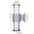 thumbnail image 3 of Toystoory Pantalla de plástico de aluminio resistente al agua de 24 W, lámparas de pared LED, lámpara de pared IP65, enchufe E27 para exteriores Iluminación y accesorios No. 4 Toystoory HA025434-04, 3 of 6