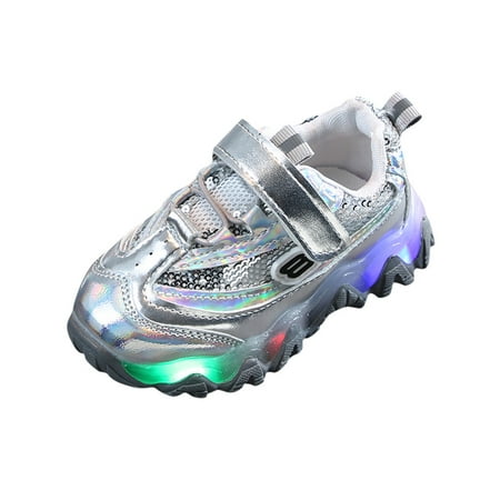 

Binmer Children Kids Baby Girls Boys Bling Led Light Luminous Sport Sneakers Shoes