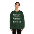 thumbnail image 4 of Motivational Saying Optimism Pessimism Accountant W Gildan 18000 Sweatshirt, 4 of 4