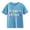 Light Blue, variant on Girls Back to School T Shirt Crewneck Short Sleeve Cotton T Shirt Kids Summer Tee Tops with Pencil and Apple Print