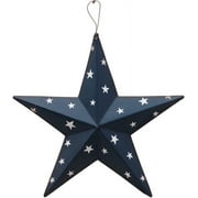 Patriotic Metal Barn Star Wall Decor, 12 Hanging ry Rustic Metal Star for July 4th Decoration (Blue)