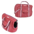 thumbnail image 2 of Small Pet Carrier for Small Dogs and Cats - Washable Semi-Open Pet Travel Tote Bag - Adjustable Strap Pet Carrier for Cat Travel Bag - 9.8 x 15.7 x 13 Inch - Burgundy, 2 of 7