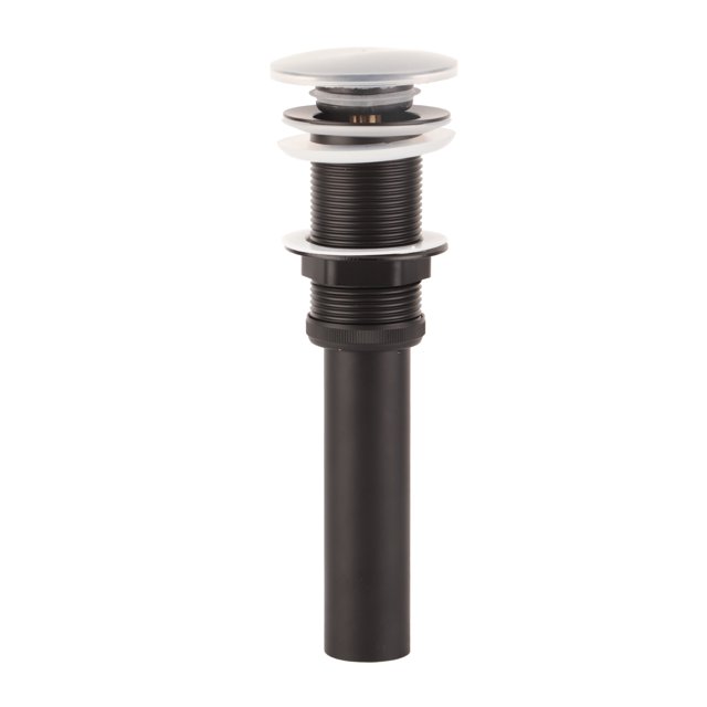 Drenaje del fregadero ANGGREK emergente a prueba de herrumbre Negro mate para lavabo