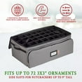 thumbnail image 2 of Hold N' Storage Christmas Ornament Storage Box Hold Up to 72-3 Inch Ornaments, Gray, 2 of 9
