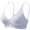 Light Blue, variant on Womens Bras No Underwire Full Support Soft Bras Breathable Adjustable Strap Bra for Everyday Sports Wear