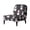 Christmas Snowman Print, variant on HELLHERO Hummingbirds and Hydrangeas Armless Accent Chair Cover, Anti Scratch Stain Protection Armless Chair Slipcover for Hotel Living Room