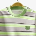 thumbnail image 6 of 2-3 Years Toddler Boys Striped Pajama Set,Long Sleeve Top and Pants,Soft Sleepwear Loungewear for Fall Winter, 6 of 7
