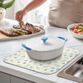 thumbnail image 2 of Pioneer Flower Floral Print Pattern Kitchen Dish Drying Mat 1 Pack, Ultra Absorbent Microfiber Drainer Mat, 16"x18", 2 of 6