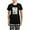 With Checker Pant, variant on CafePress - Colesphillips008_FIRST_SNOWFALL Women's Dark P - Women's Short Sleeve Print T-Shirt and Pants Dark Cotton Pajama Set