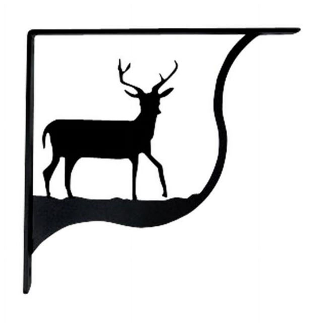 Village Wrought Iron SB-3-L Deer Shelf Brackets - Large