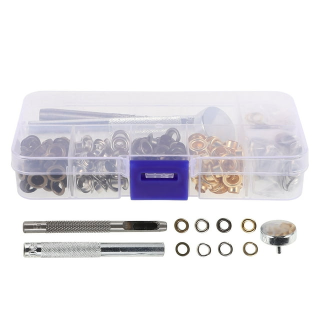 SKISUNO 3 Tools Grommet Tool Kit With Bag Garment Grommets Eyelets Metal Multi For Crafting Projects