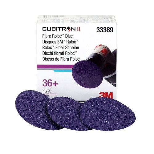 3M 33389 3 in. Cubitron II Fibre Roloc 36+ Grade Disc by 3M COMPANY