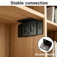 thumbnail image 5 of Apeya Black Corner Bracket Stainless Steel L Bracket Heavy Duty Angle Bracket Furniture Joint Connector with Screws for Shelves Cabinets Drawers Tables Chairs, 5 of 8