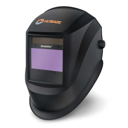 Hobart Inventor Series Auto-Darkening Welding Helmet with Grind Mode, Solid Black, Model# 770890