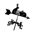 thumbnail image 1 of Metal Weather Vane for Farm Home for Outdoor Garden Rabbit Shaped Retro, 1 of 8