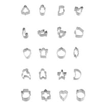 Food Grade Stainless Steels Christmas Mini Cookie Cutters Molds 20Pcs Set For Professional Baking Accessories