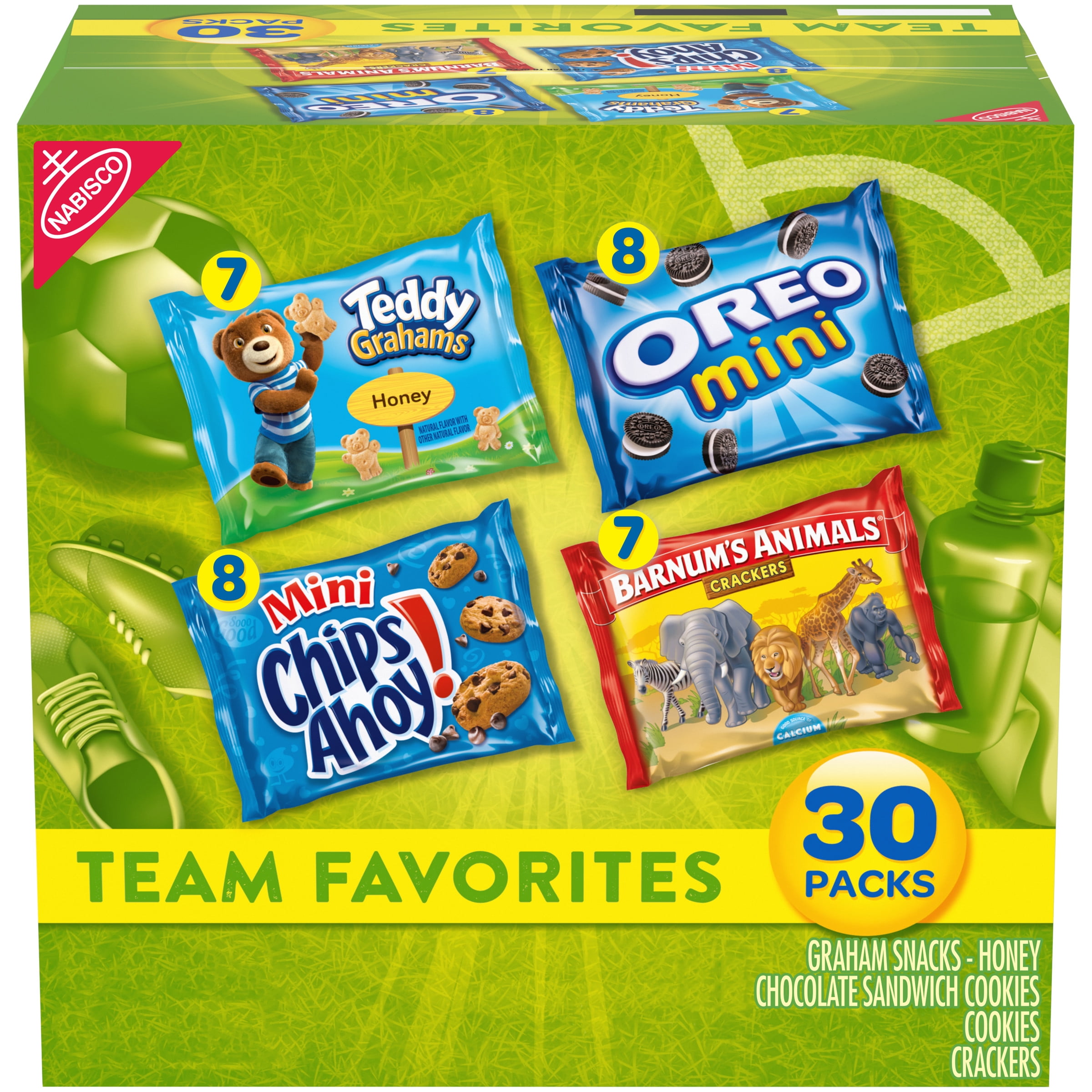 Nabisco Team Favorites Variety Pack, OREO Mini, CHIPS AHOY! Mini, Teddy